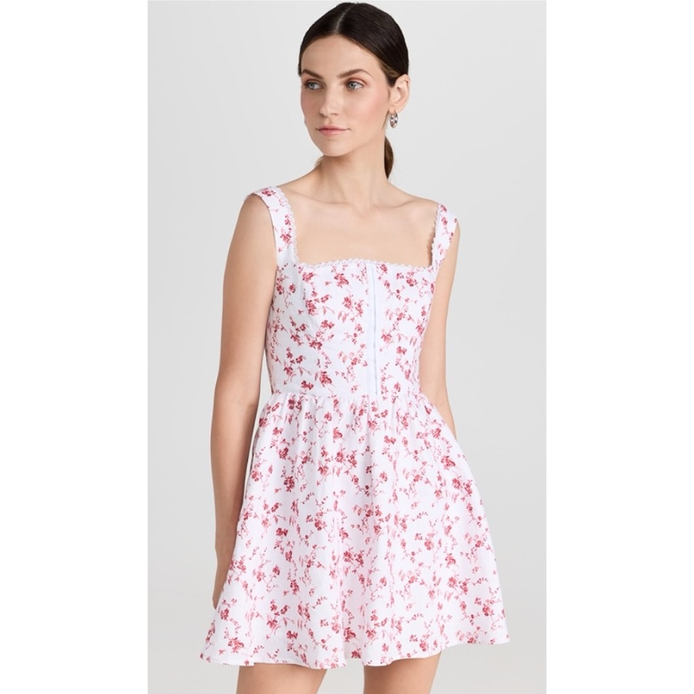 COPY - Reformation 6 Sheri Linen Mini Dress Corset Rosalie